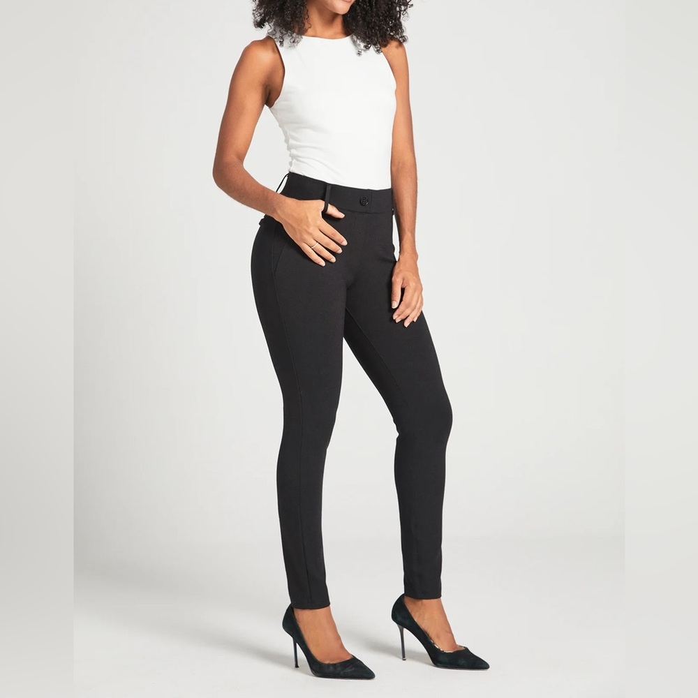 Betabrand Classic Skinny Dress Pant Yoga Pant - Medium Petite